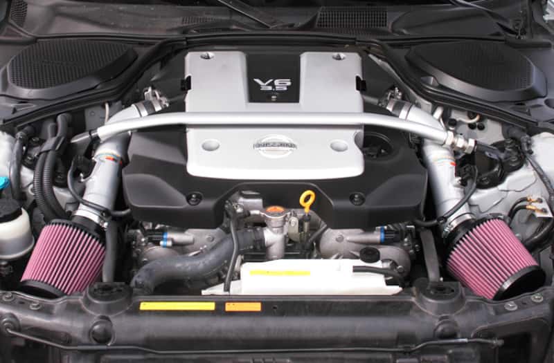 K&N Engineering — K&N 07-08 350z Dual Silver Typhoon Short Ram Intake
Performance Air Inta
Air Intake System - view 3