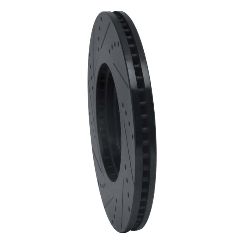 R1 Concepts — R1 05-07 Infiniti QX56 Front Right Drilled & Slotted Black Brake Rotor
R1 Brake Rotor Drill - view 4