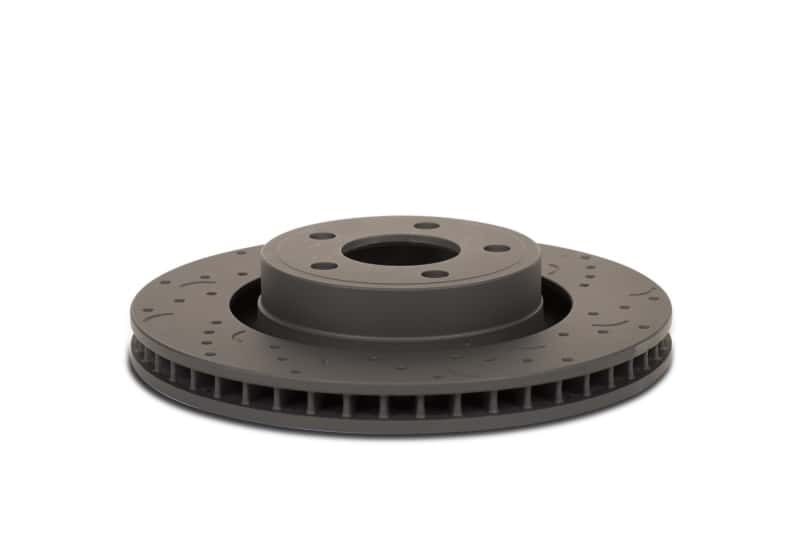 Hawk Performance — Hawk Talon 2006 Subaru Impreza WRX Drilled and Slotted Rear Brake Rotor Set
Disc Brake Rotor - view 5