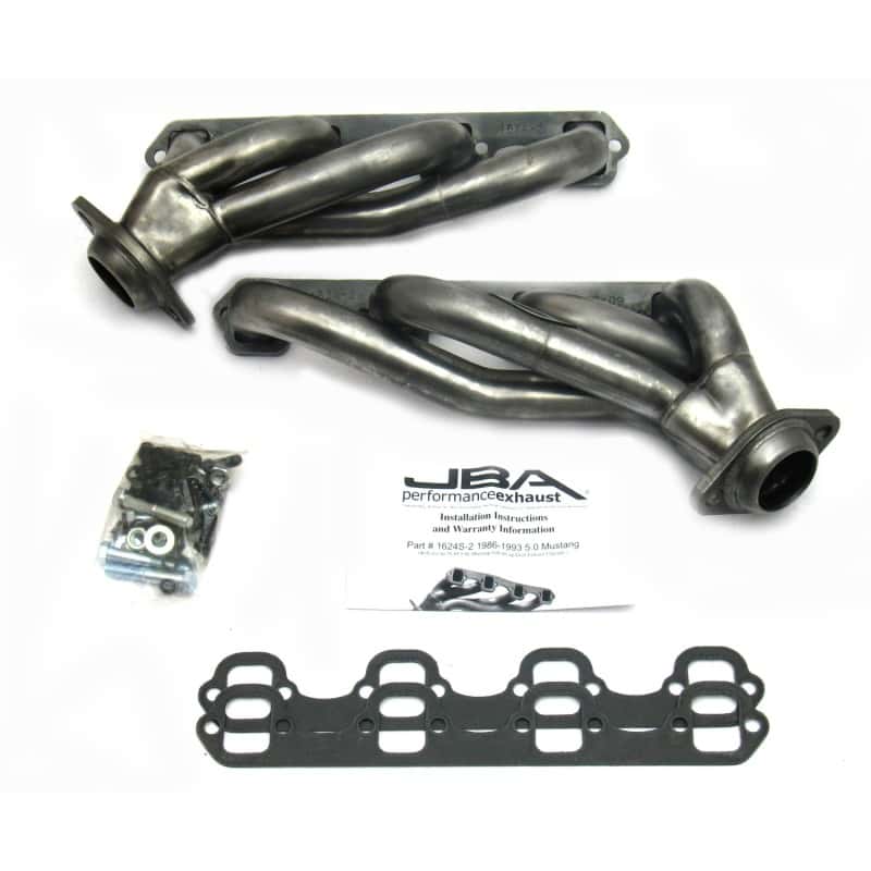 JBA — JBA 86-93 Ford Mustang 5.0L SBF 1-5/8in Primary Raw 409SS Cat4Ward Header
Exhaust Header - view 2