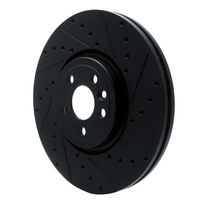 R1 Concepts — R1 2017-2020 Jaguar F-Pace Front Right Drilled & Slotted Black Brake Rotor
R1 Brake Rotor Drill - view 2