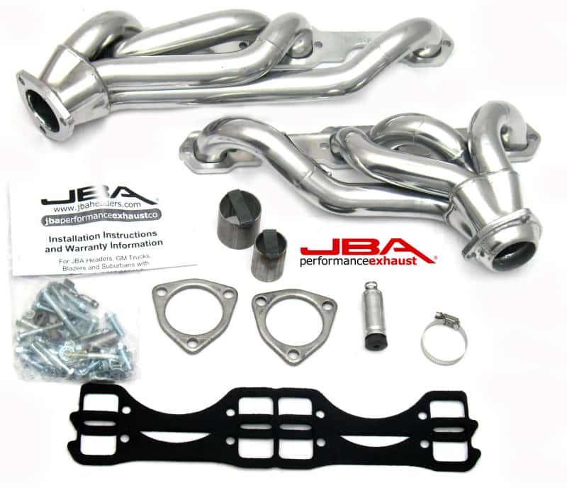 JBA — JBA 65-86 GM Truck 265-400 Carbureted w/A.I.R. 1-5/8in Primary Silver Ctd Cat4Ward Header
Exhaust Header - view 1