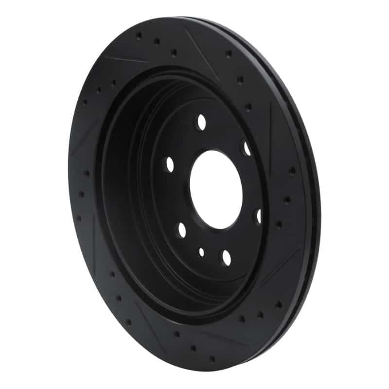 R1 Concepts — R1 07-17 Buick Enclave Rear Left Drilled & Slotted Black Brake Rotor
R1 Brake Rotor Drill - view 4