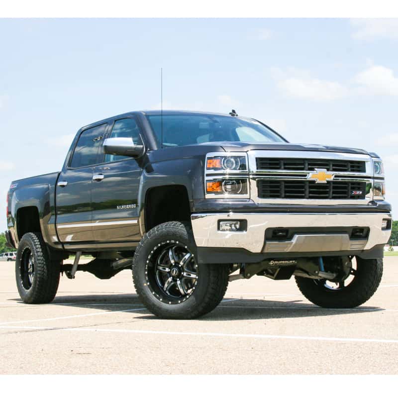 Superlift — Superlift 14-18 Chevy Silv 4WD 8in Lift Kit w/ Alum/Stamped Steel Cntrl Arms & King Coils & Shocks
Suspension Lift Kit - view 2