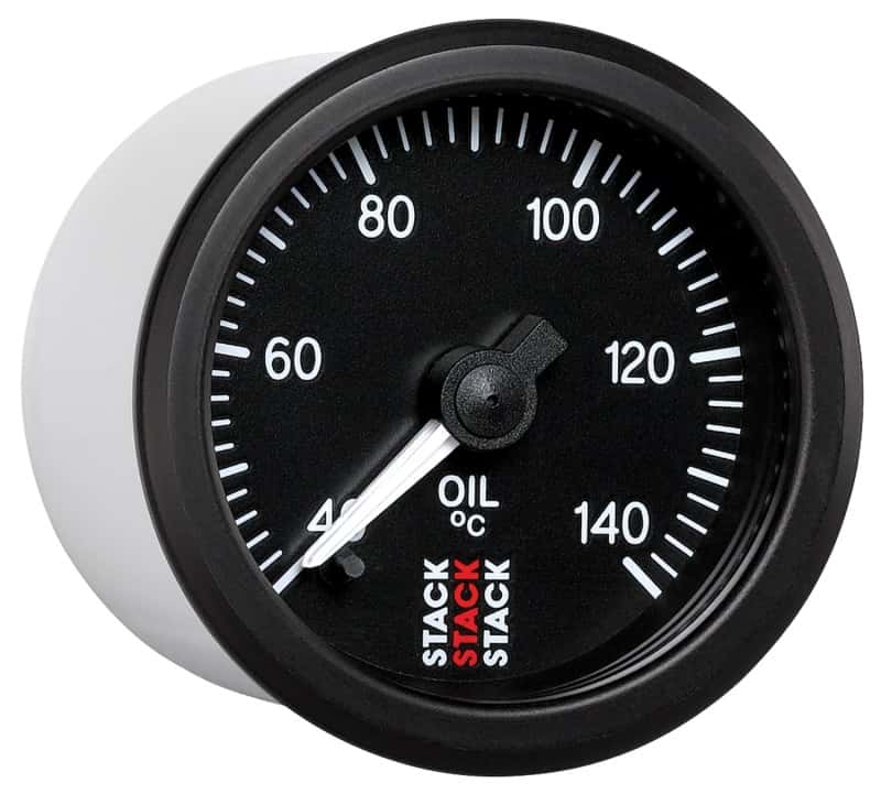 AutoMeter — Autometer Stack 52mm 40-140 Deg C 1/8in NPTF Male Pro Stepper Motor Oil Temp Gauge - Black
Ga OT ProStpr B 140C - view 5
