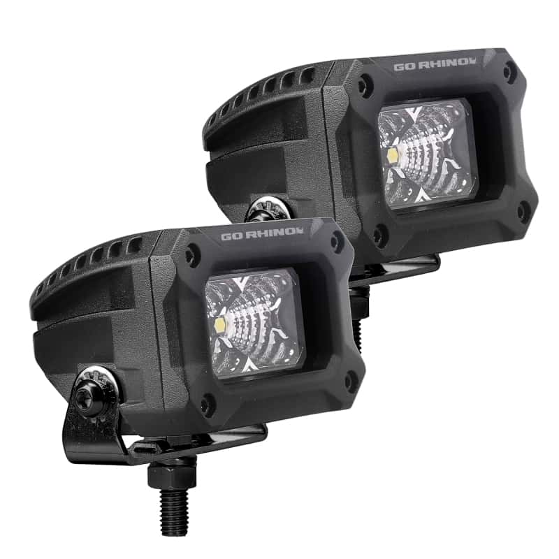 Go Rhino — Go Rhino Xplor Bright Series Rectangle LED Flood Light Kit (Surface/Thread Std Mnt) 3x2 - Blk (Pair)
Bright -Flood Lights - view 2