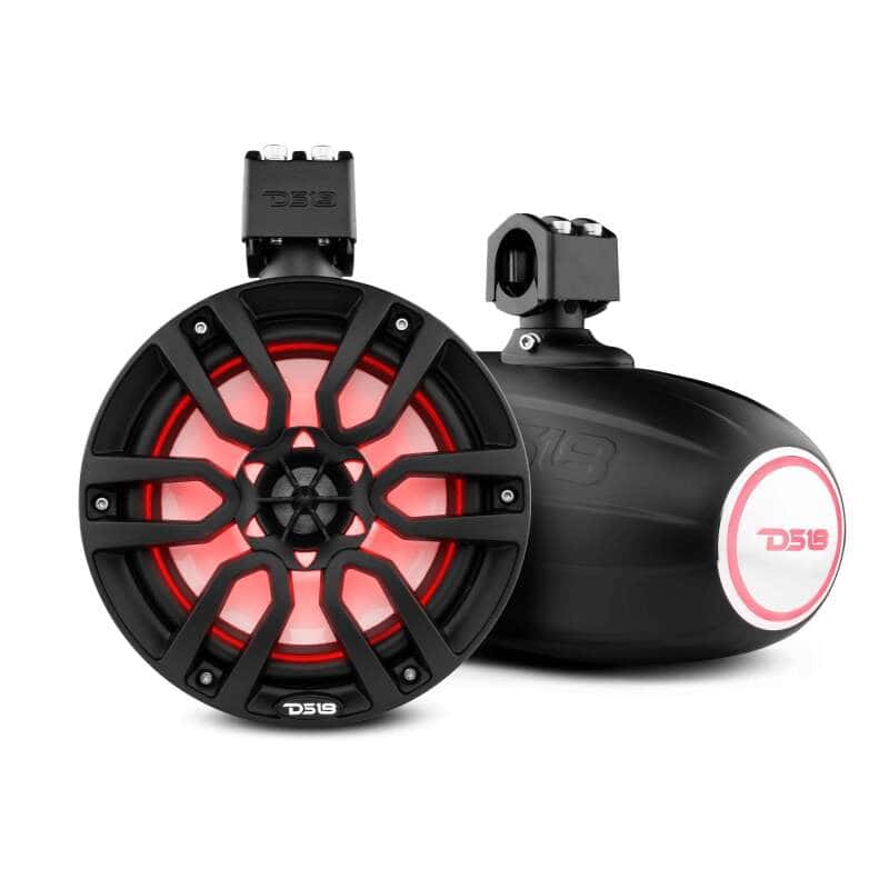 DS18 — DS18 Marine And Powersports Towers 8in 125 Watts RMS RGB LED Lights Red - view 10