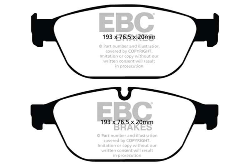 EBC — EBC 11-12 Audi A8 Quattro 3.0 Supercharged Redstuff Front Brake Pads
Disc Brake Pad - view 1