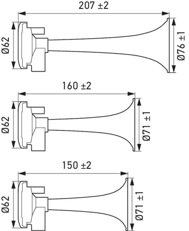 Hella — Hella Horn Kit Air 3Trumpet Melody - view 3