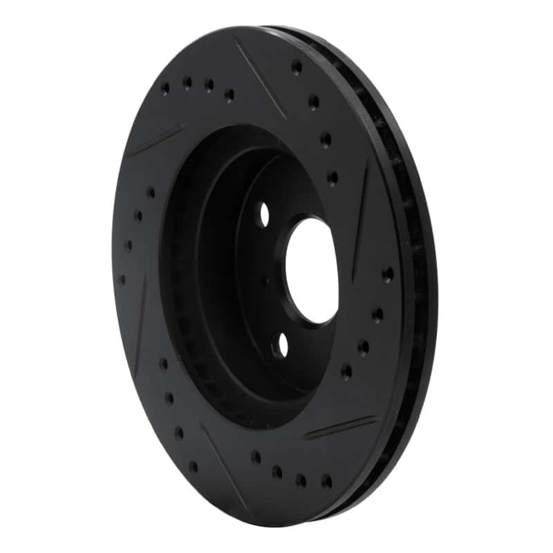 R1 Concepts — R1 93-02 Chevrolet Prizm Front Left Drilled & Slotted Black Brake Rotor
R1 Brake Rotor Drill - view 4