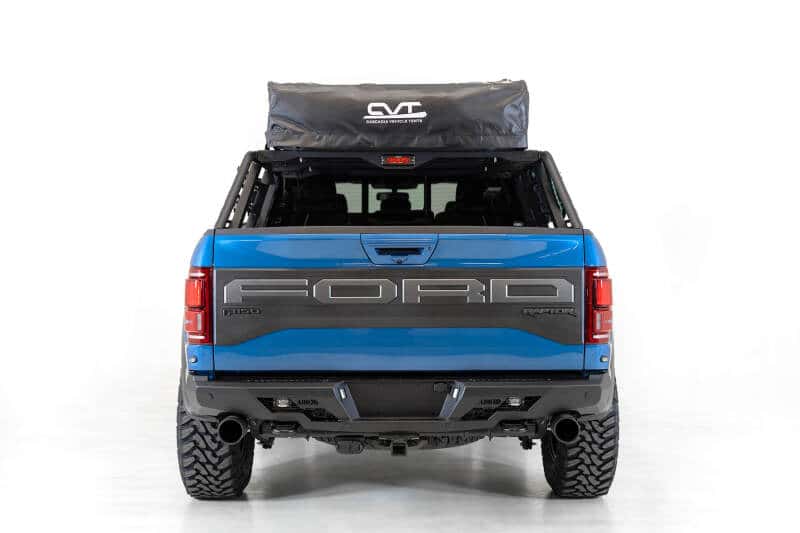 Addictive Desert Designs — Addictive Desert Designs 2015+ Ford F-150 Overlander Chase Rack w/ 3rd Brake Light - Hammer Black
Truck Bed Rack
Bed Rack - view 24