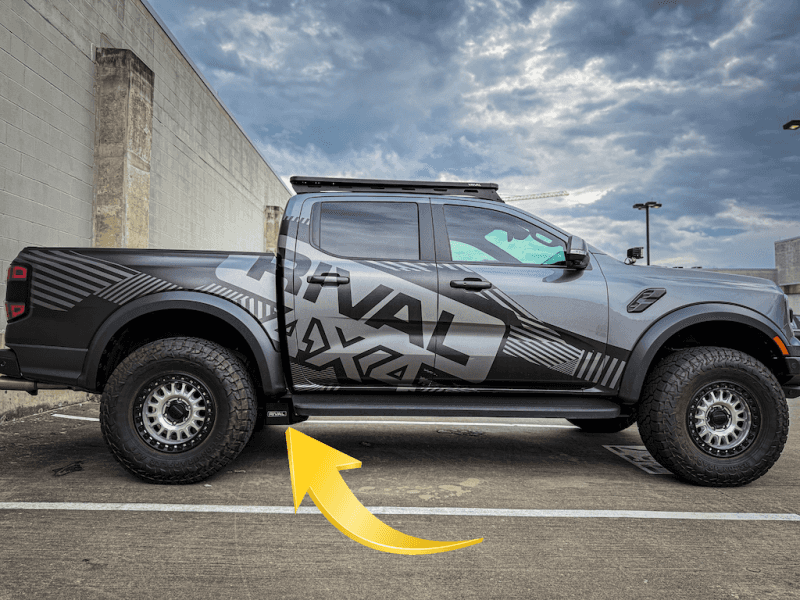 Rival 4x4 — Rival 24-26 Ford Ranger Raptor Rear Suspension Travel Sensor Aluminum Armor Set - view 6