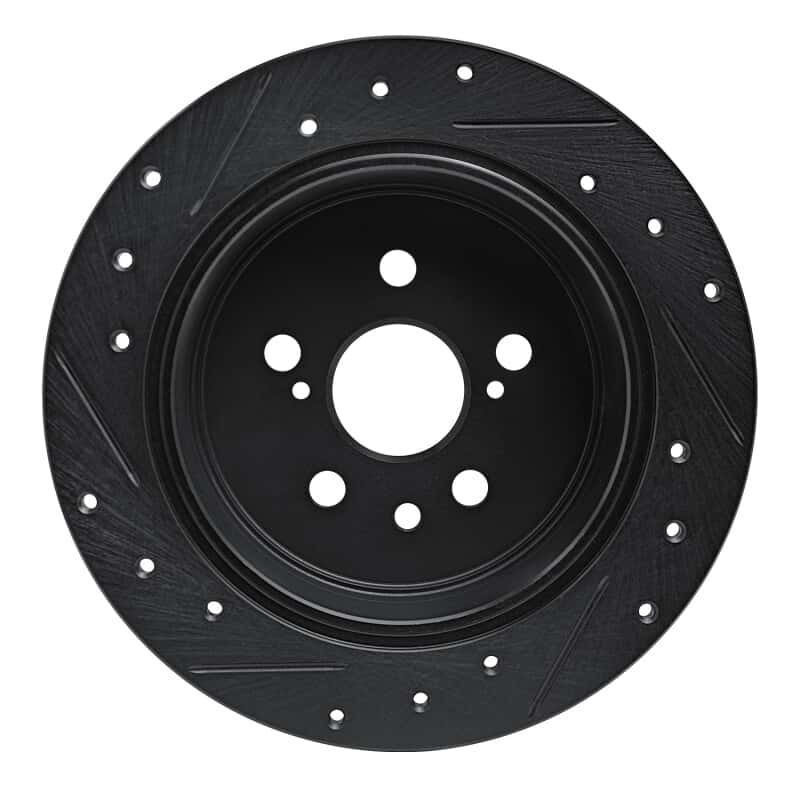 R1 Concepts — R1 86-93 Lexus ES250 Rear Right Drilled & Slotted Black Brake Rotor
R1 Brake Rotor Drill - view 5
