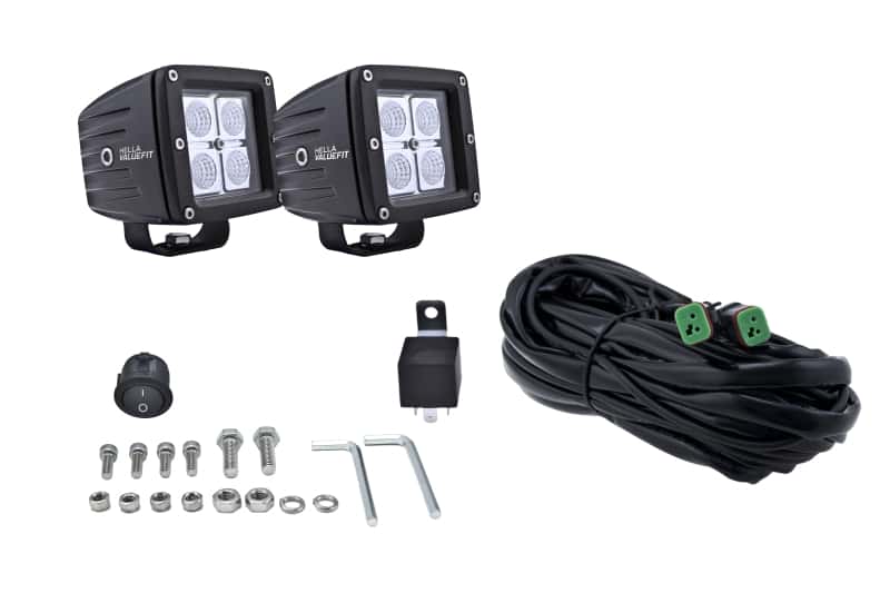 Hella — Hella HVF Cube 4 LED Off Road Kit - 3.1in 12W Spot Beam
Auxiliary Light - view 10