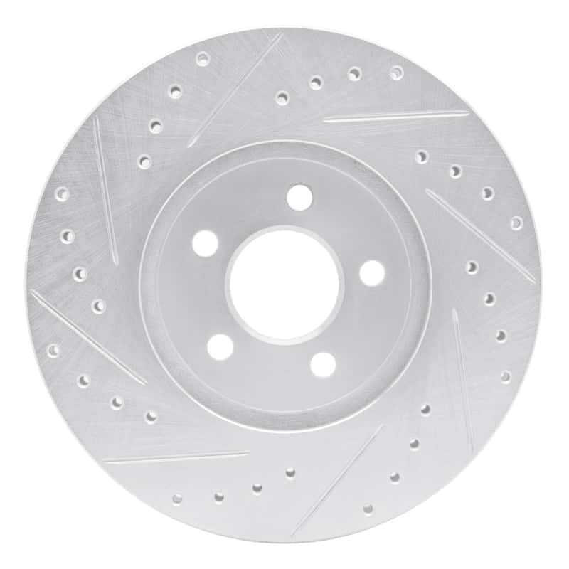 R1 Concepts — R1 95-06 Chrysler Cirrus Front Right Drilled & Slotted Silver Brake Rotor
R1 Brake Rotor Drill - view 5