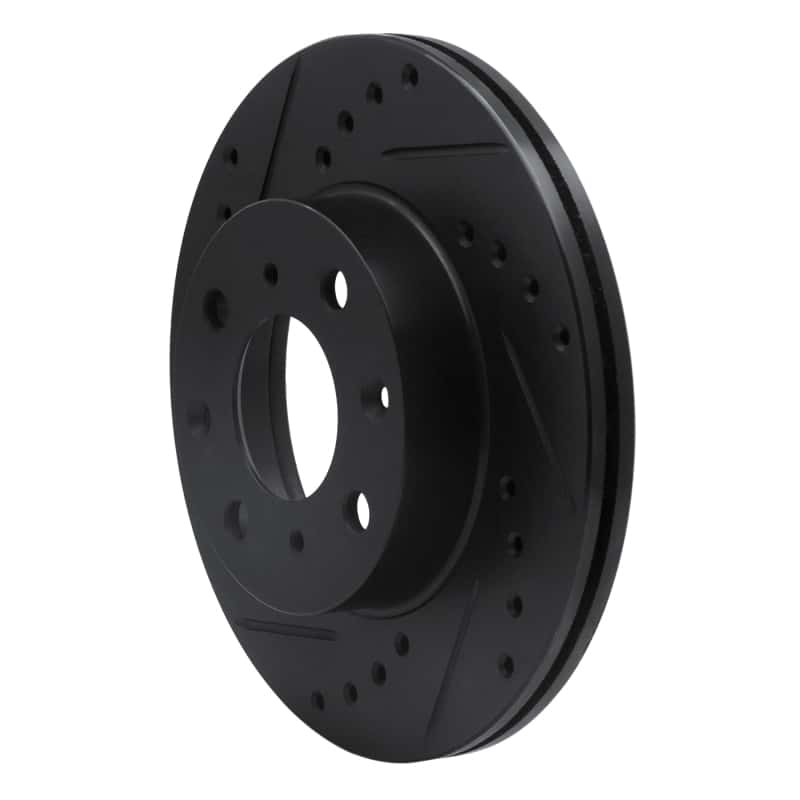 R1 Concepts — R1 84-90 Honda Accord Hatchback Front Left Drilled & Slotted Black Brake Rotor
R1 Brake Rotor Drill - view 2