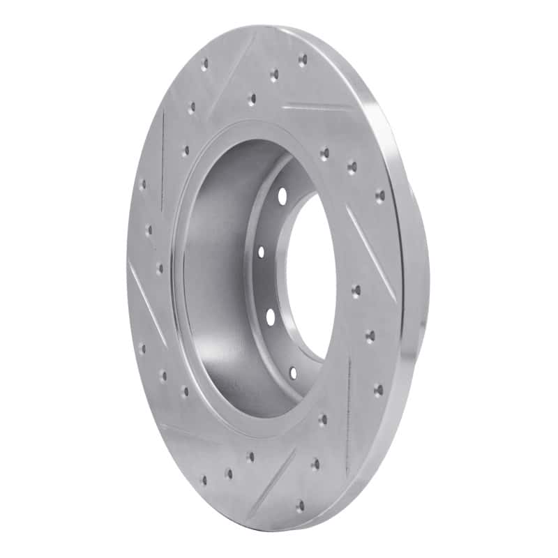 R1 Concepts — R1 74-16 Land Rover Defender (Mexico) Rear Right Drilled & Slotted Silver Brake Rotor
R1 Brake Rotor Drill - view 4