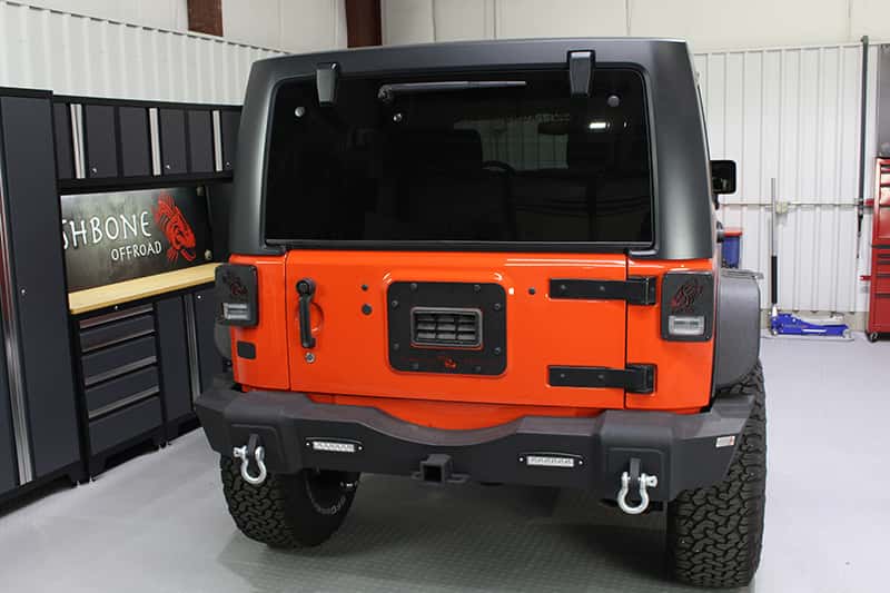 Fishbone Offroad — Fishbone Offroad 07-18 Jeep Wrangler JK - Black Textured Powdercoat Tail Light Covers - view 6