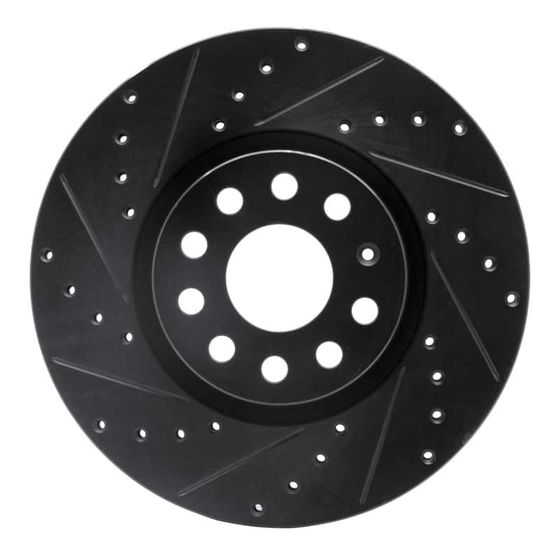 DFC — DFC 05-25 Audi TT Front Left Drilled & Slotted Black Brake Rotor - view 1
