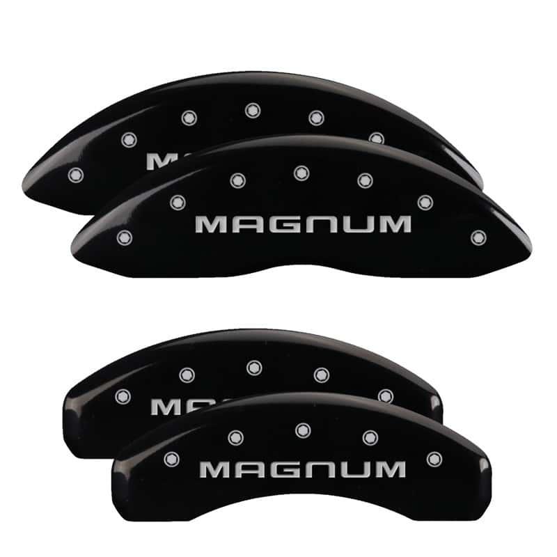 MGP — MGP 4 Caliper Covers Engraved Front & Rear Magnum Black finish silver ch
Caliper Covers - view 1