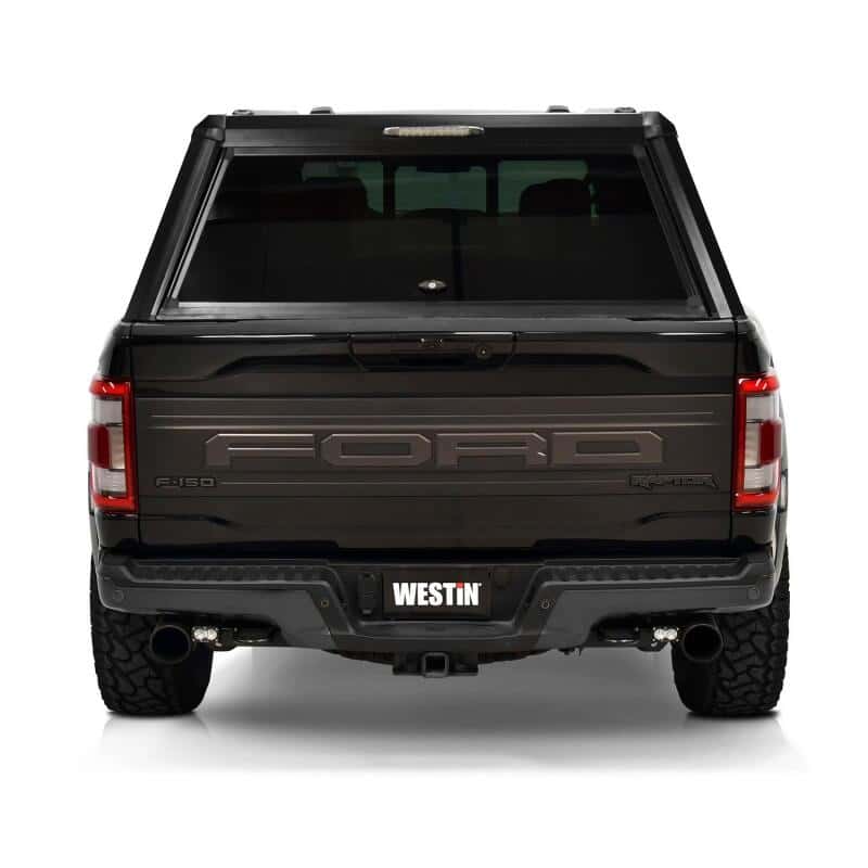 Westin — Westin EXP Truck Cap COMPLETE KIT A + BS (21-25 Ford F-150/Lightning/Raptor CC 5.5ft. Bed) - Black - view 4