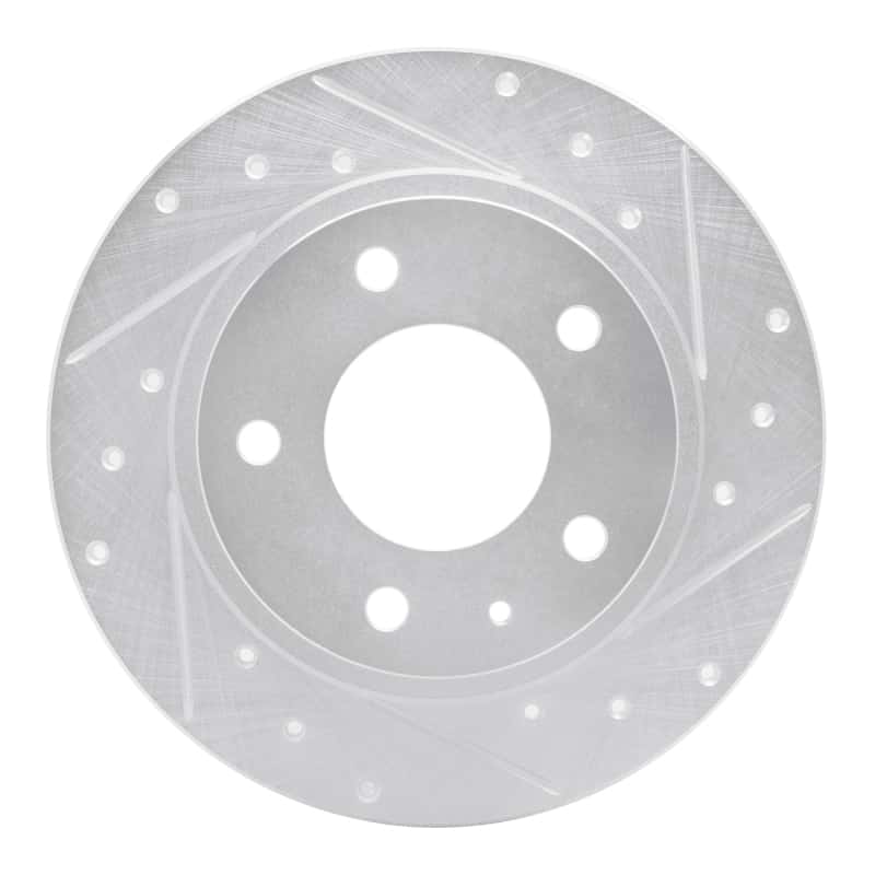 R1 Concepts — R1 93-03 Ford Probe Rear Right Drilled & Slotted Silver Brake Rotor
R1 Brake Rotor Drill - view 1