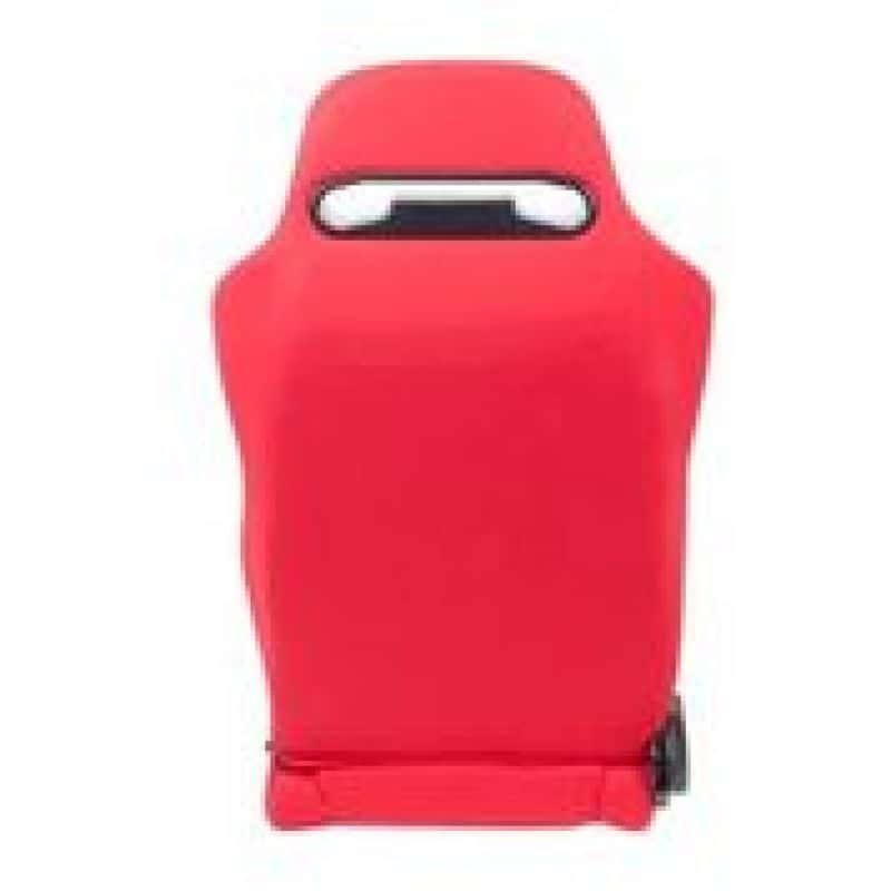 NRG — NRG Sport Seats (Pair) Type-R Cloth w/NRG Logo - Red w/Red Stitch - view 2