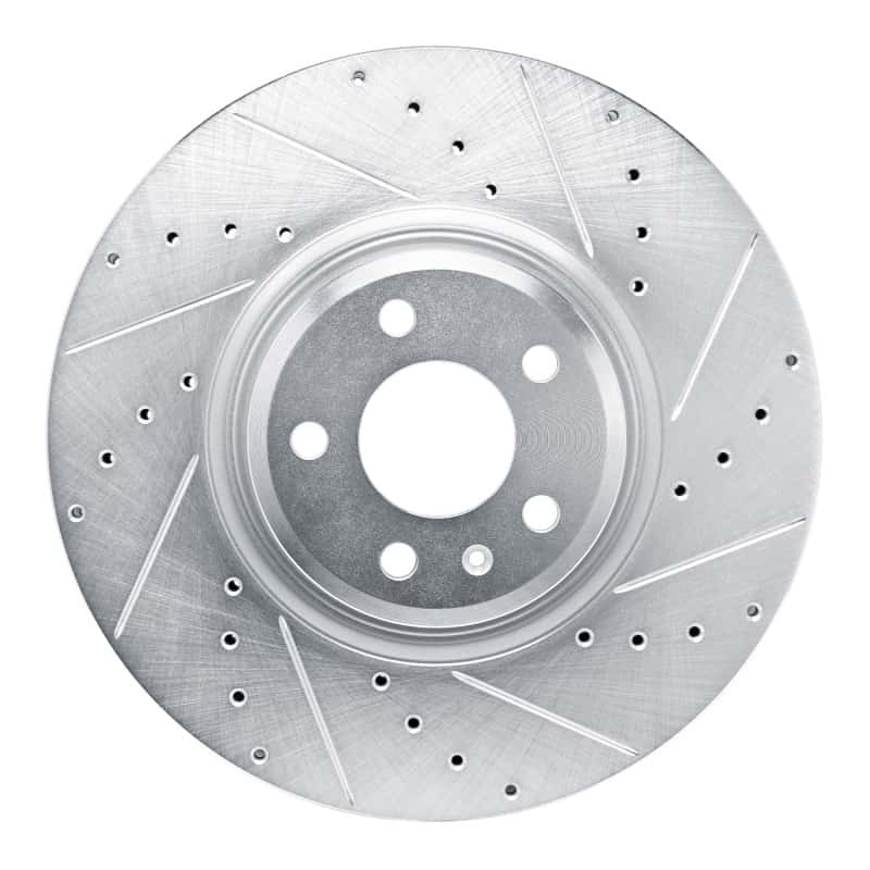 R1 Concepts — R1 18-25 Audi SQ5 Sportback Front Right Drilled & Slotted Silver Brake Rotor
R1 Brake Rotor Drill - view 1