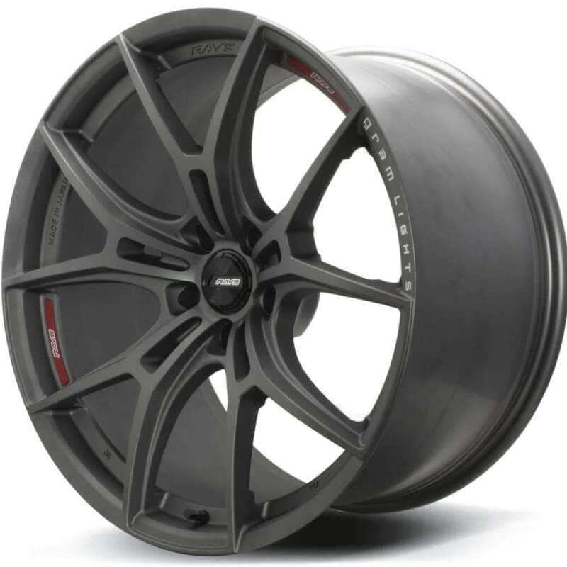 Gram Lights — Gram Lights 57FXZ Overseas 19x9.5 +20 5x114.3 Matte Graphite w/Machining Wheel - view 1