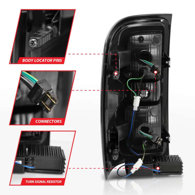 ANZO — ANZO 2014-2018 Chevy Silverado 1500 LED Taillights Smoke
Tail Light Set
LED Taillights - view 11
