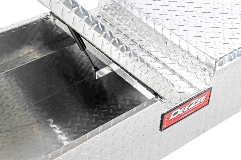 Dee Zee — Dee Zee Universal Tool Box - Red Crossover - Double BT Alum Mid Size
ToolBxTrkBedRTR - view 3