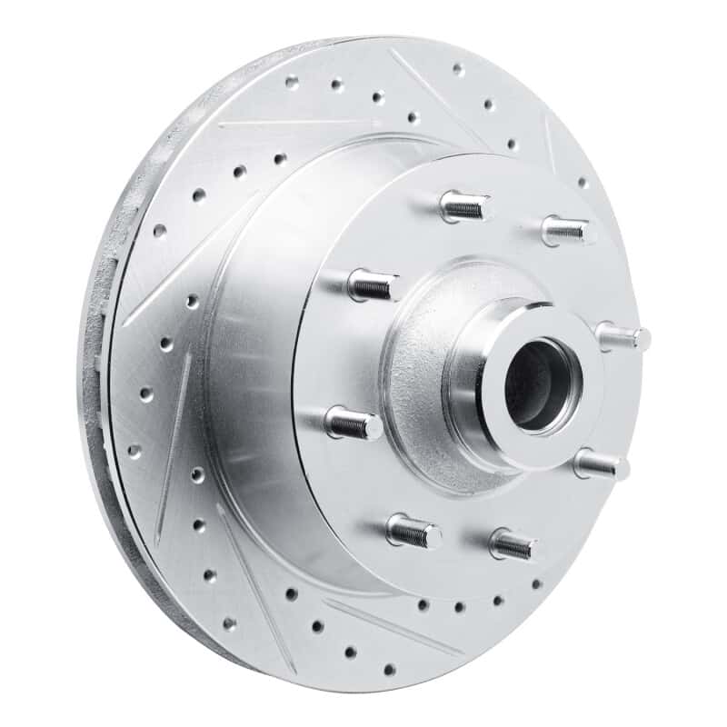 R1 Concepts — R1 73-77 Dodge B300 Van (71-74) / B300 (75-80) Front Right Drilled & Slotted Silver Brake Rotor
R1 Brake Rotor Drill - view 2