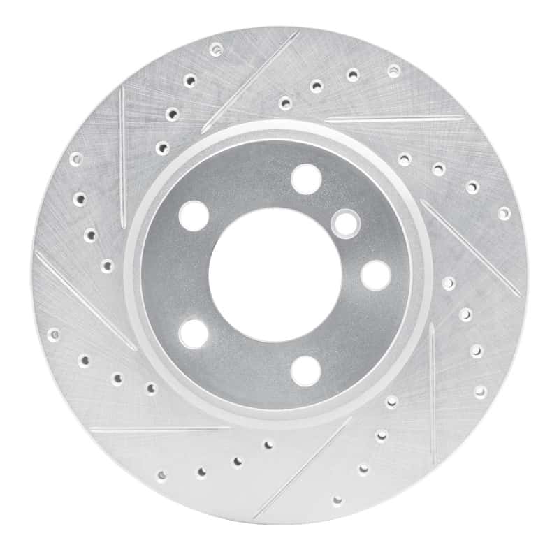 R1 Concepts — R1 11-16 Mini Cooper Countryman Front Left Drilled & Slotted Silver Brake Rotor
R1 Brake Rotor Drill - view 1