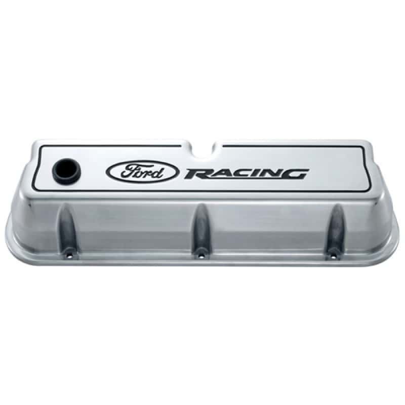 Ford Racing — Ford Racing Logo Die-Cast Black Valve Covers Polished
Valve Cover Set - view 3