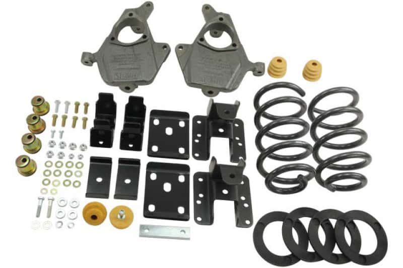 Belltech — Belltech LOWERING KIT 14 Silverado/Sierra Ext/Crew Cab 2WD 3in or 4in Ft/5in or 6in Rr w/o Shocks
LOWERING KIT - view 2