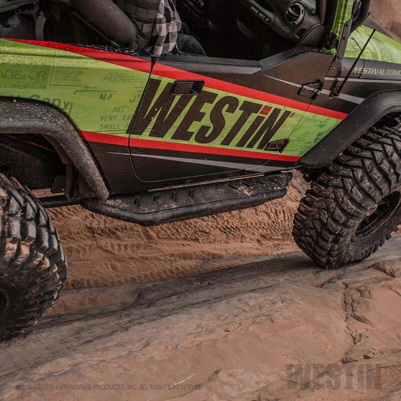 Westin — Westin/Snyper 07-17 Jeep Wrangler Triple Tube Rock Rail Steps - Textured Black
Nerf/Step Bar - view 7