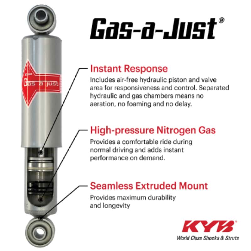 KYB — KYB 2019+ RAM 1500 4WD/RWD (w/o Air & Off Road Susp.) (Exc. Rebel & TRX) Gas-a-Just Shock - Rear - view 2