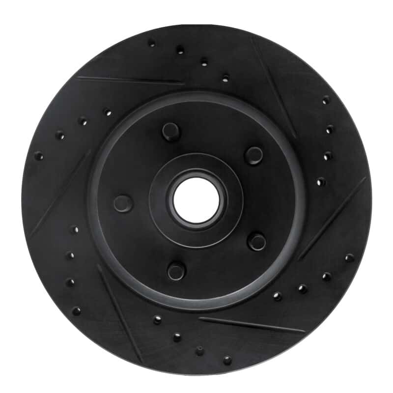 R1 Concepts — R1 71-81 Chrysler New Yorker Front Right Drilled & Slotted Black Brake Rotor
R1 Brake Rotor Drill - view 1