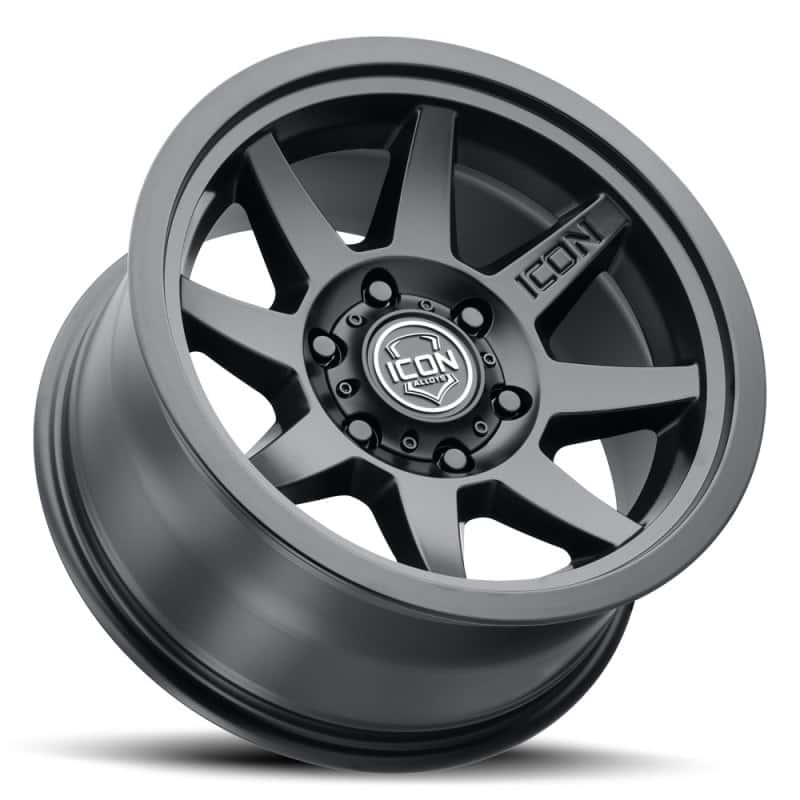 ICON — ICON Rebound 17x8.5 6x5.5 0mm Offset 4.75in BS 106.1mm Bore Satin Black Wheel
REBOUND SLX WHEEL - view 3