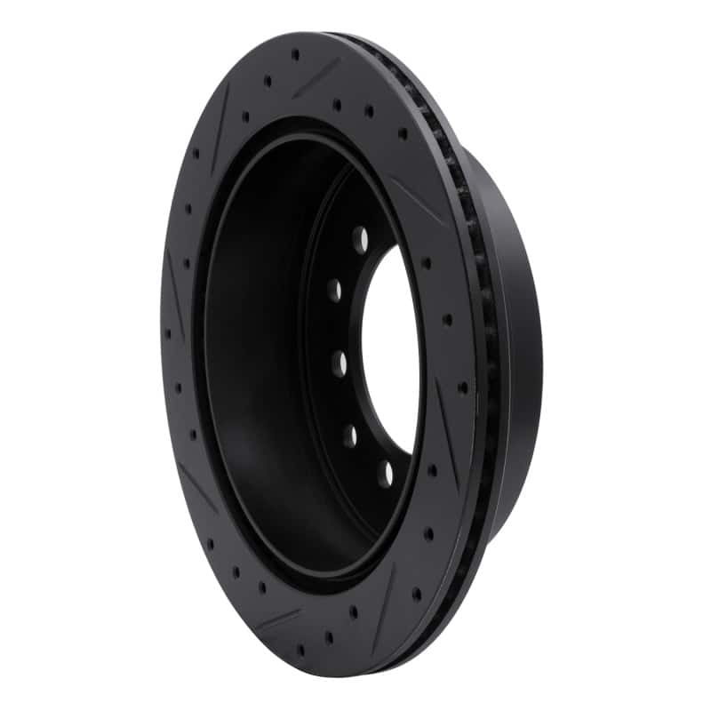 R1 Concepts — R1 10-24 Lexus GX460 Rear Right Drilled & Slotted Black Brake Rotor
R1 Brake Rotor Drill - view 4