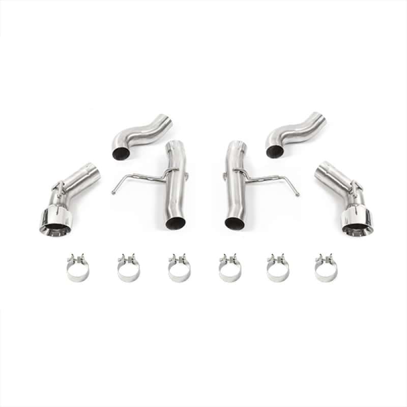 Mishimoto — Mishimoto 2016+ Chevrolet Camaro SS Dual-Tip Race Axle-Back Exhaust w/ Polished Tips - view 2