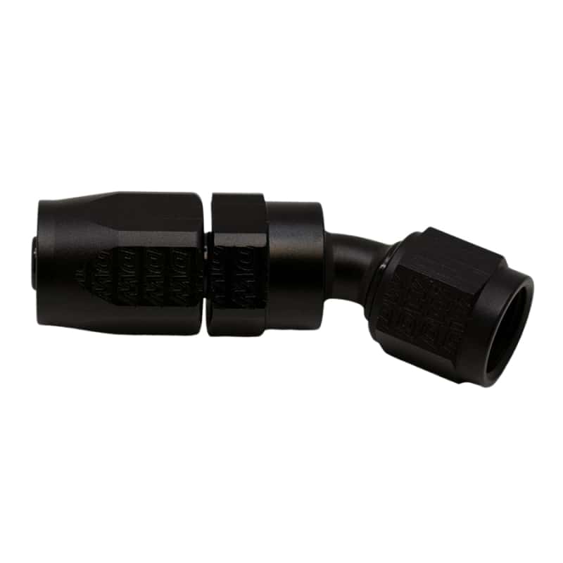 DeatschWerks — DeatschWerks 6 AN Female Flare Swivel 30-Degree Hose End CPE - Anodized Matte Black
Lines & Fittings - view 1