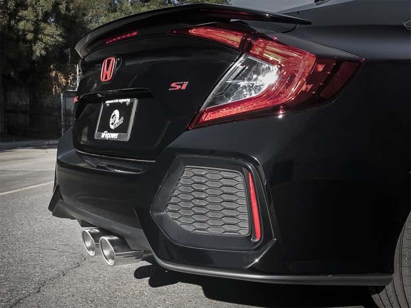aFe — aFe Takeda 3in 304 SS Cat-Back Exhaust System w/Polished Tips 2017+ Honda Civic Si (4dr) I4 1.5L (t)
Cat-Back Exhaust - view 6
