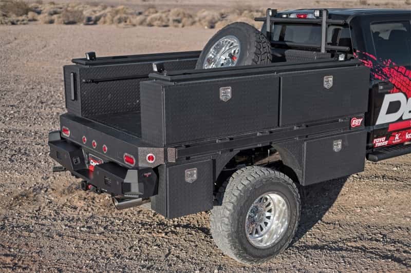 Dee Zee — Dee Zee Universal Tool Box - Specialty 96In Topsider Black BT Alum (Txt Blk)
ToolBxTrkBedSideRail - view 5