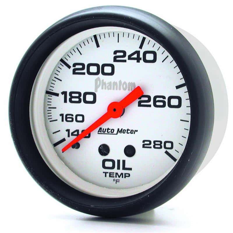 AutoMeter — AutoMeter Gauge Oil Temp 2-5/8in. 140-280 Deg. F Mechanical Phantom
2-5/8" OIL TEMP, 140 - view 2