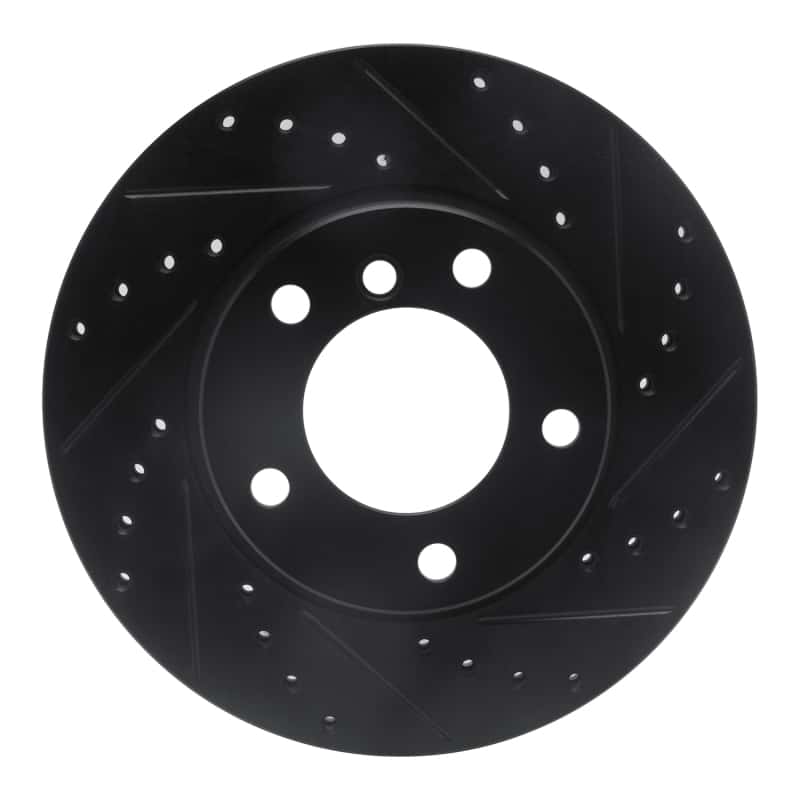 R1 Concepts — R1 91-06 BMW 328I Front Right Drilled & Slotted Black Brake Rotor
R1 Brake Rotor Drill - view 1