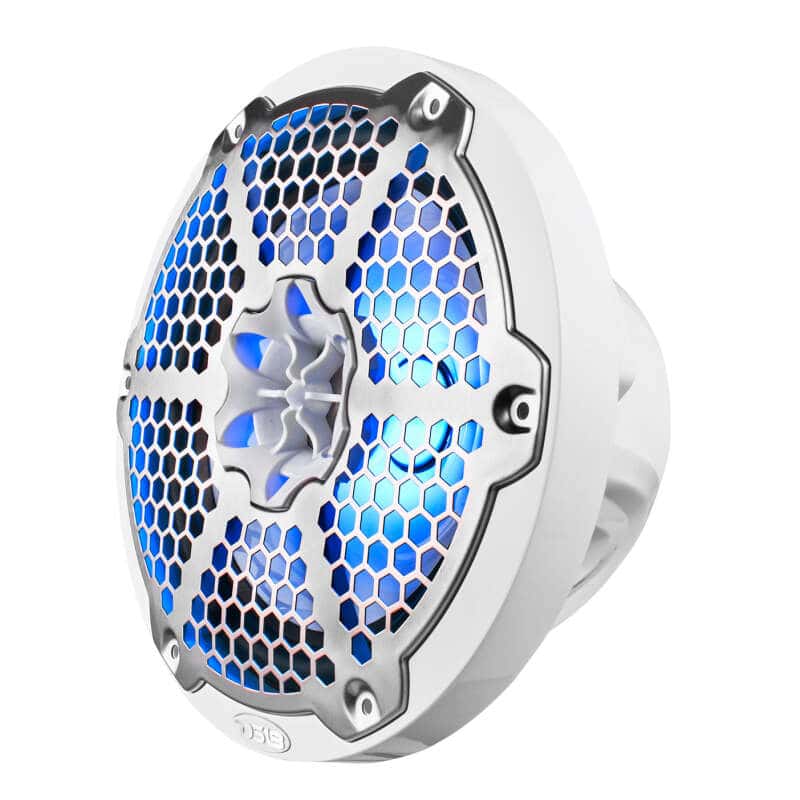 DS18 — DS18 NXL-M Series Speaker w/ RGB LED Lights 8in 2-Way 125 Watts RMS 4 ohm White w/ Cover - view 5