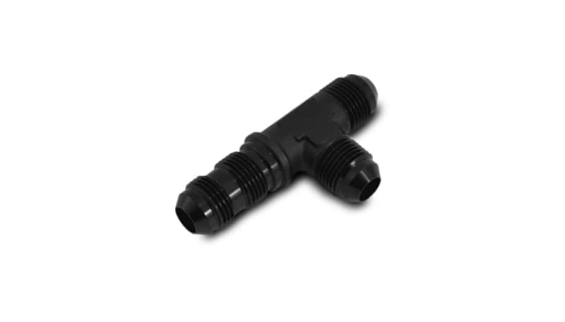 Vibrant — Vibrant -3AN Bulkhead Adapter Tee on Run Fittings - Anodized Black Only
-3ANBulkheadTeeOnRun
3ANBlkhdTOnRunAdptr
AN Fitting - view 3