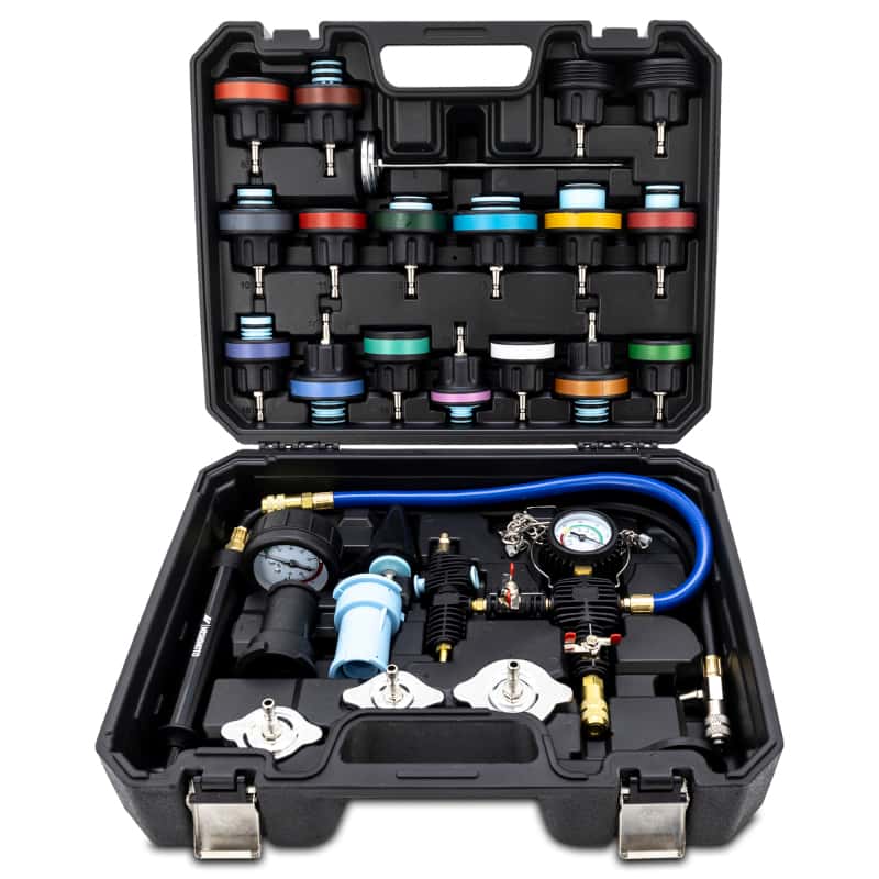 Mishimoto — Mishimoto Cooling System Pressure Tester / Vacuum Purge Kit - 28pc
Pressure Tester Kit - view 1