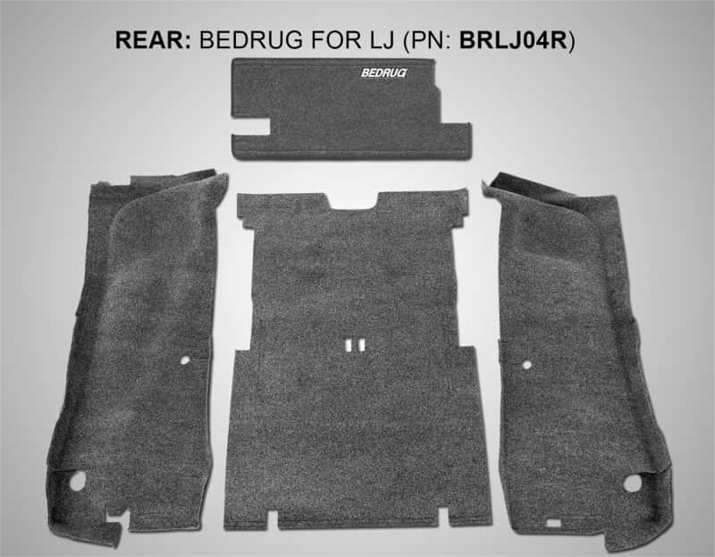 BedRug — BedRug 03-06 Jeep LJ Unlimited Rear 4pc Cargo Kit (Incl Tailgate & Tub Liner) - view 1